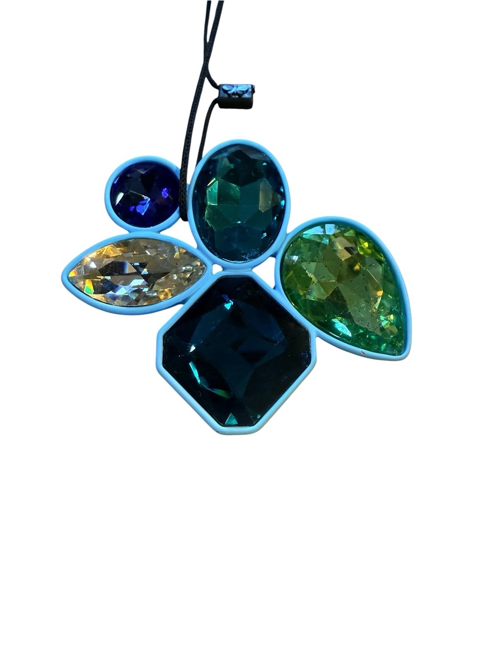 Weekend Max Mara Jewel Tone Glass Stone Brooch
